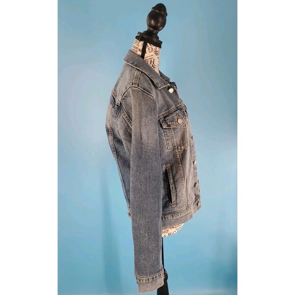Lucky Brand Denim Jacket Sm Light Wash Tomboy Trucker  Flap Pockets Classic - Picture 6 of 16
